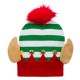 Забавна коледна шапка Елфче със звънчета и помпон
