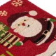 60 x 40 см коледна изтривалка с кокосови влакна и надпис Santa please stop HERE!