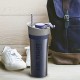Купи 500 мл синя двустенна термо чаша със система AIR PUMP