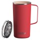600 мл червена термо чаша с керамично покритие ASOBU от серия TOWER MUG
