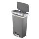 45 л сив кош за отпадъци с педал EKO от серия HANA