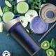 500 мл синя двустенна термо чаша със система AIR PUMP ASOBU серия FRESH N GO