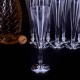 8 бр. чаши за шампанско от полистирен със сребърна основа 120 мл
