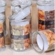 150 мл стъклен съд с капак и уплътнение от дебело стъкло