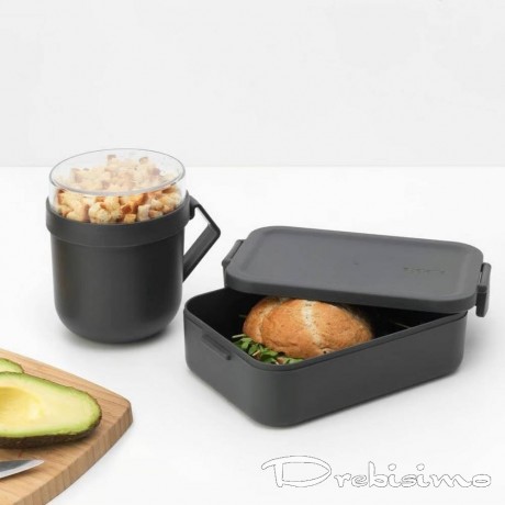 Комплект за обяд от 2 части в тъмно сив цвят Brabantia от серия Make & Take