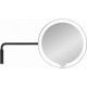 Черно увеличително огледало с LED светлина за стенен монтаж BLOMUS от серия MODO