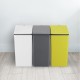 20 л бял кош за смет с бутонен механизъм EKO от серия MORANDI TOUCH