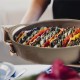 Купи 42 х 27 см голяма керамична овална форма за печене в цвят