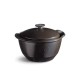 25 см черна керамична дълбока тенджера с капак EMILE HENRY модел ONE POT
