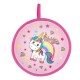 Кръгло детско ветрило с дизайн еднорог и калъфче