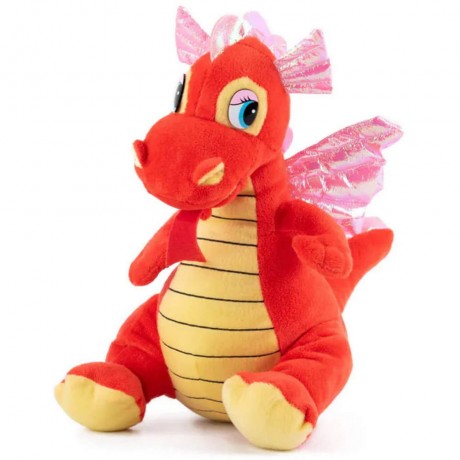 Плюшен дракон оранжев