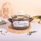 14 см емайлирана тенджера Metalac Posude с декор BAKERY
