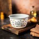 12 см съд за съхранение с пластмасов капак Metalac Posude с надпис The secret ingredient is always love