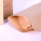 100 бр, 11 х 18,5 см, стоящи хартиени крафт пакети с цип Zip Lock