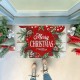60 x 40 см коледна входна постелка с шишарки и надпис Marry Christmas