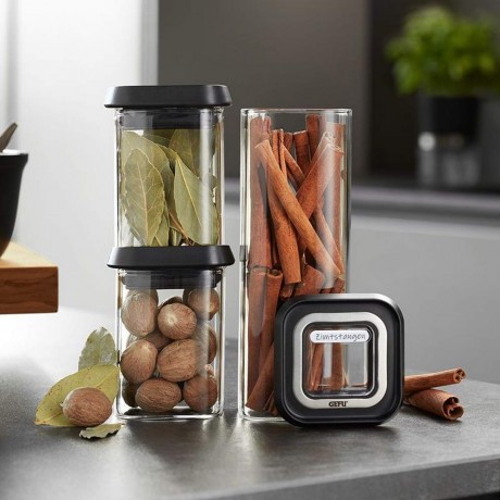 Купи 3 бр стъклени канистери GEFU от серия PANTRY