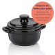 Купи 14 см черно керамично гювече с капак KELA от серия Malin