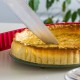 26 см червена силиконова форма за киш със стъклена основа COOX