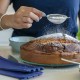 26 см червена силиконова форма със стъклена основа COOX