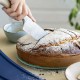 26 см червена силиконова форма със стъклена основа COOX