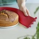 18 см червена силиконова форма с порцеланова основа COOX