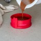 12 см червена силиконова форма с порцеланова основа COOX