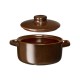 Купи 12 см керамично гювече с капак MAKU от серия Brown Edition