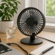 Настолен вентилатор с масивна стоманена основа