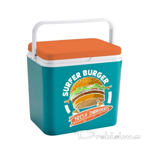 30 л пасивна хладилна кутия Atlantic с декор Burger