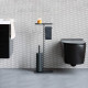 Сива стойка за принадлежности за тоалетна Brabantia от серия MindSet
