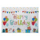183 х 137 см покривка за маса с надпис "Happy Birthday" и декор балони с подаръци