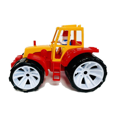 Детски трактор с човече 27 см 3 цвята