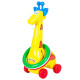 Детска играчка жираф за дърпане с рингове