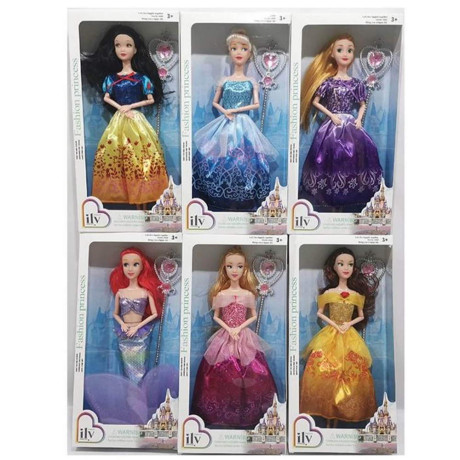 Кукла принцеса с чупещи се ръце 6 вида