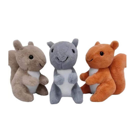 Плюшена катерица 20 см 3 цвята