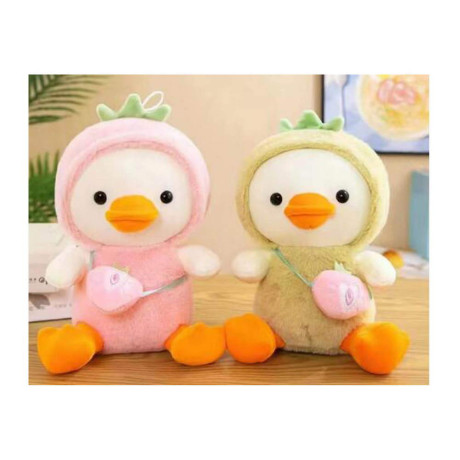 Плюшено пате с качулка 23 см 3 цвята