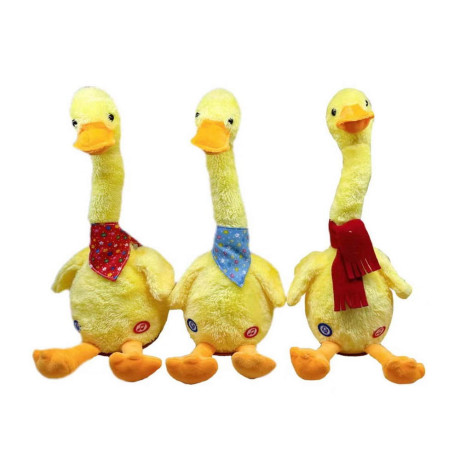 Плюшено повтарящо пате с музика и usb 32 см