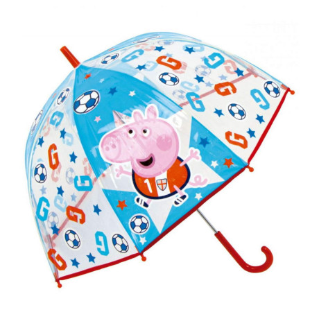 Детски ръчен чадър камбана Peppa Pig - george прозрачен 2 цвята