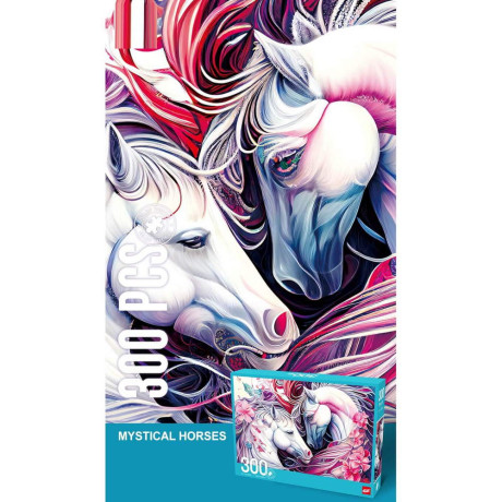 Пъзел кадифе 300 части коне