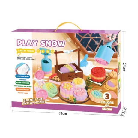 Детски изкуствен сняг за моделиране десерти