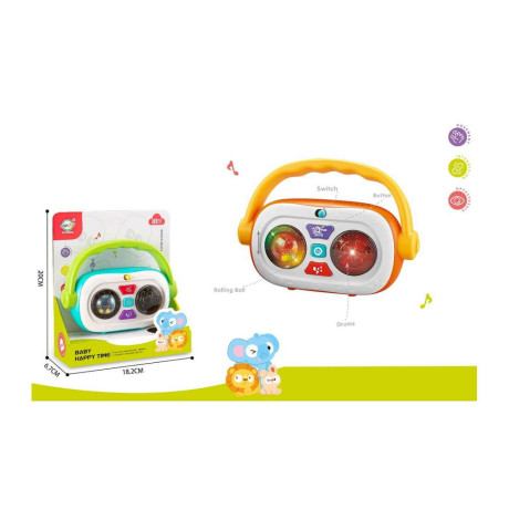 Бебешка музикална играчка касетофон