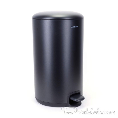 12 л матово черен кош с педал HORECANO Home